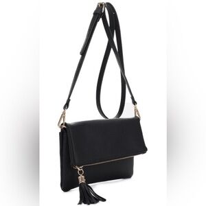 NWT Isabelle Vegan Leather Crossbody Flap Bag